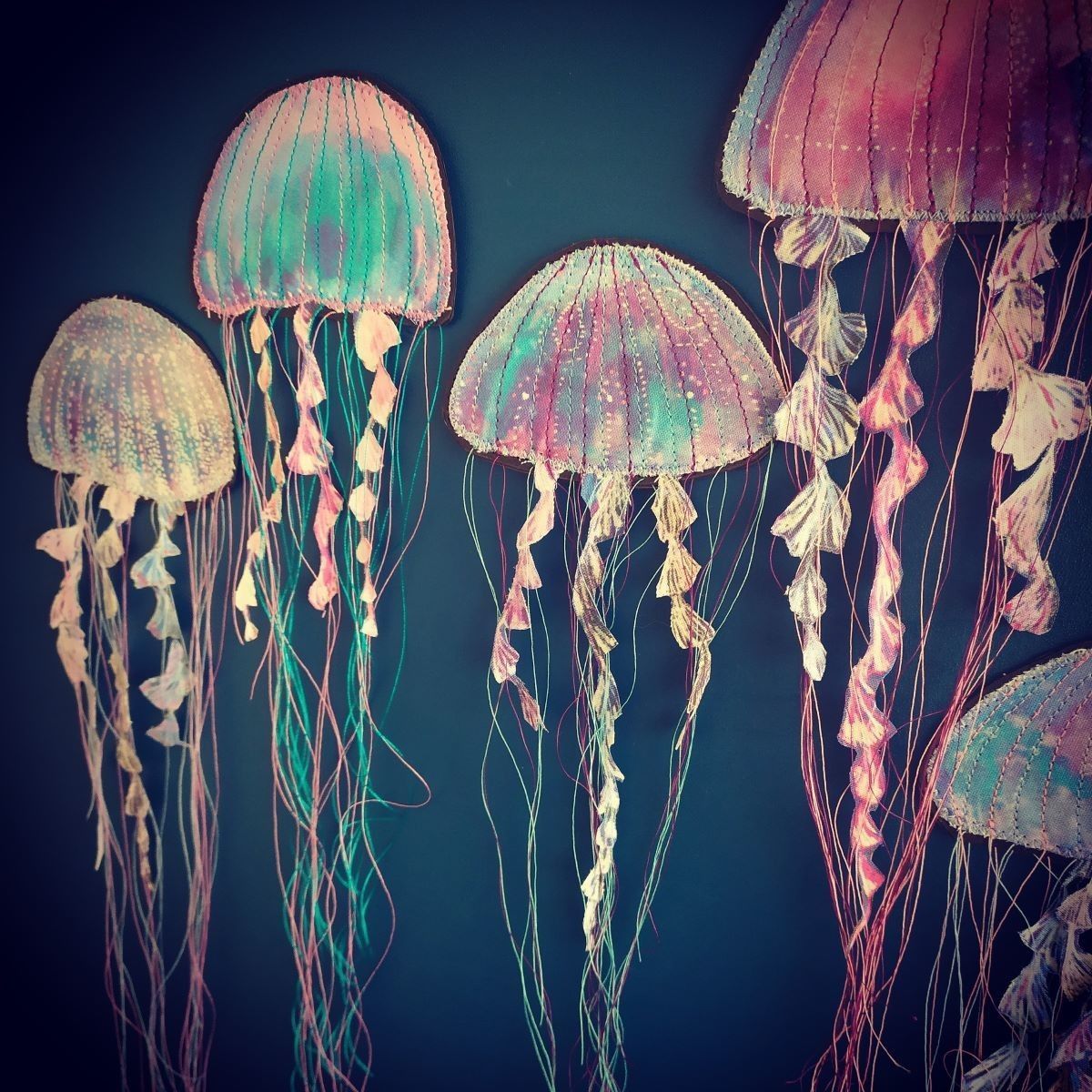 Décoration murale en tissu Méduse