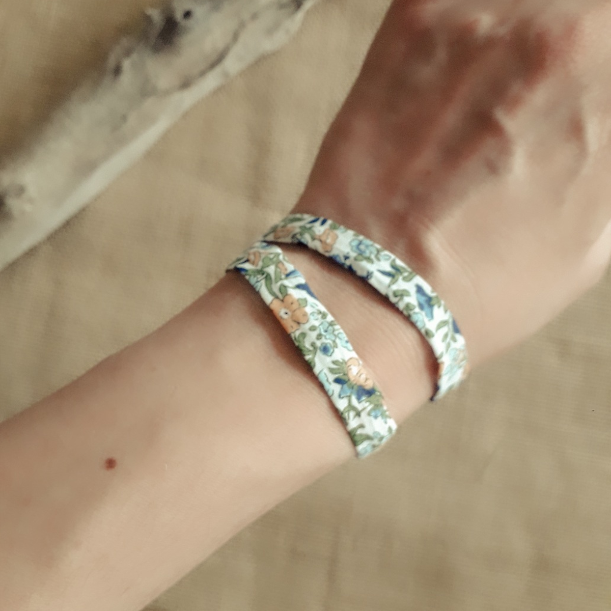 bracelet double tour en liberty