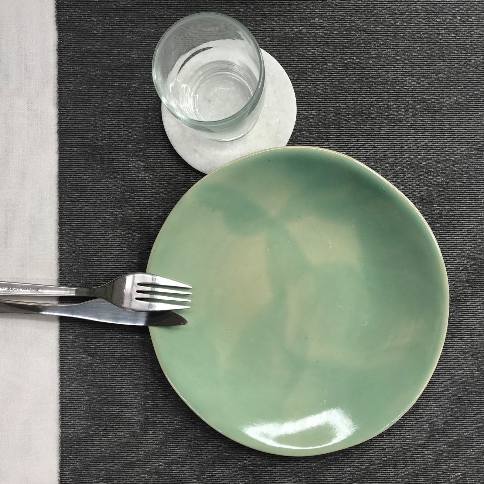 Grande assiette collection green.