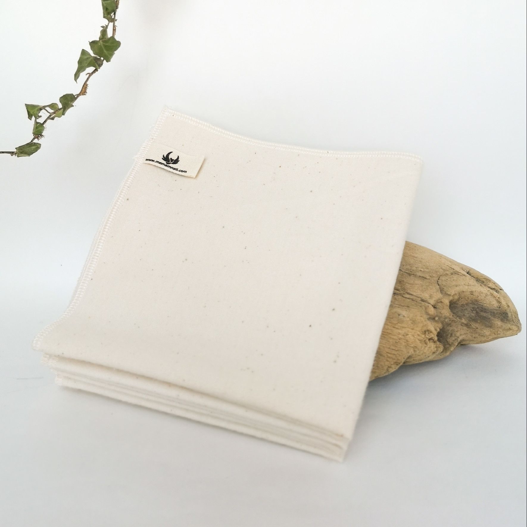 Mouchoirs lavables en flanelle de coton bio