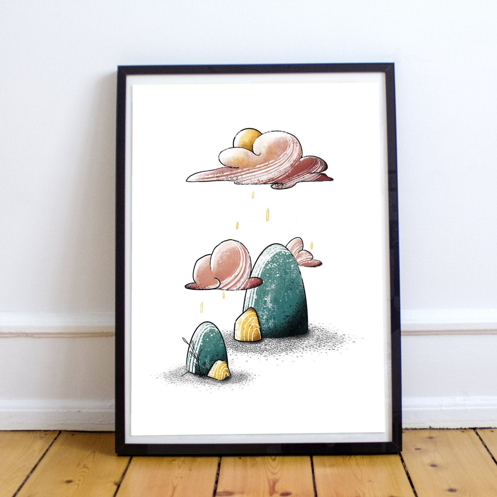 Illustration A4 - Sous la pluie