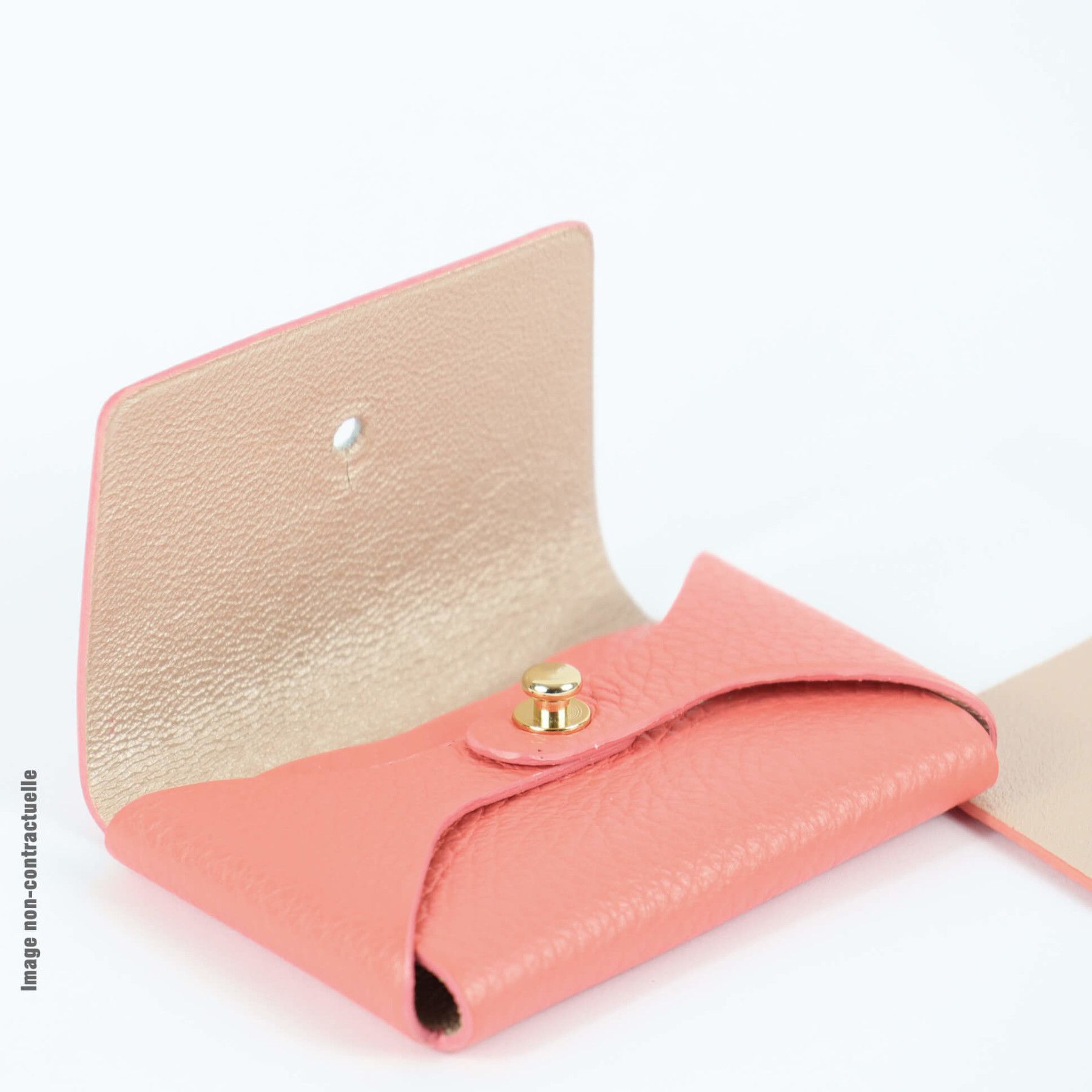 Porte-cartes / porte-monnaie en cuir Impudique