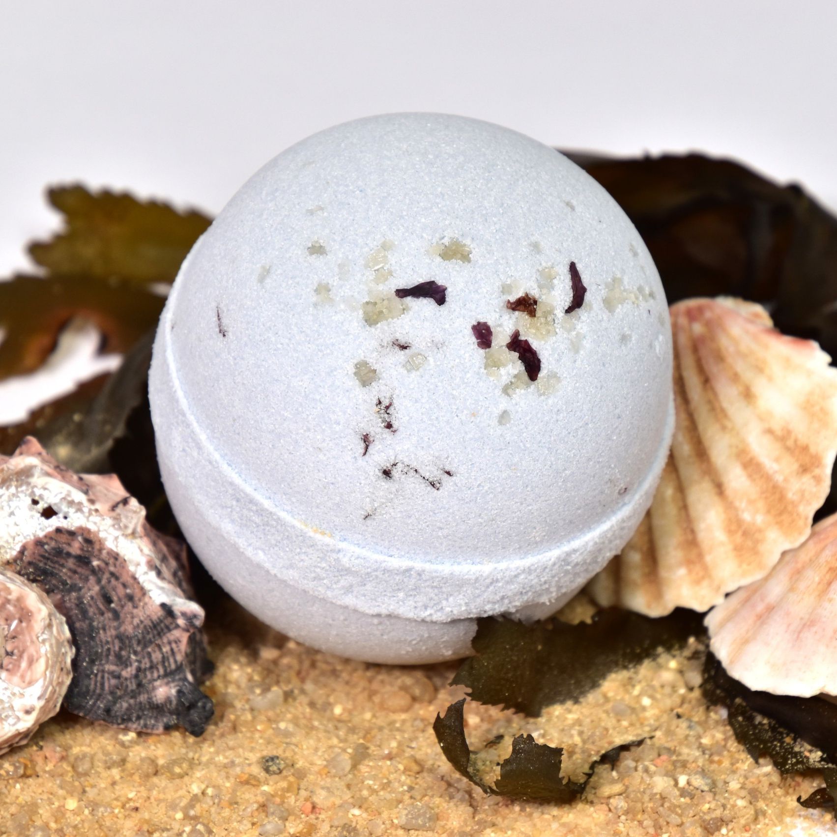 Bombe de bain La Mer, gamme Destinée (avec bijou en pierre naturelle) - 175 g