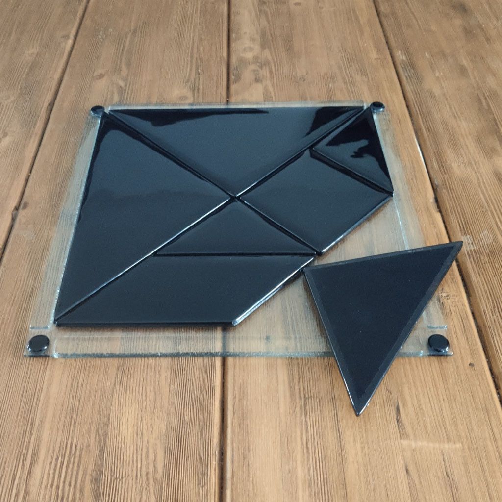 Centre de table tangram collection noir c noir