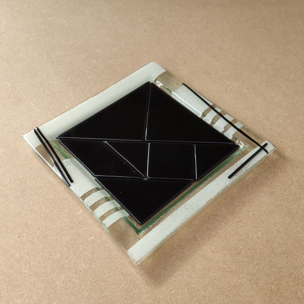 Centre de table tangram collection black & blanc