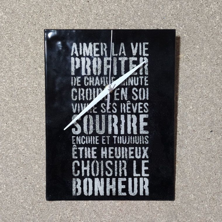 Horloge style industriel