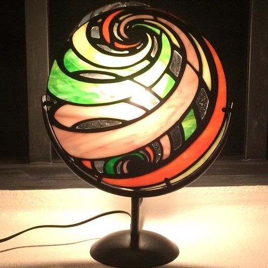 Lampe Vitrail sphère