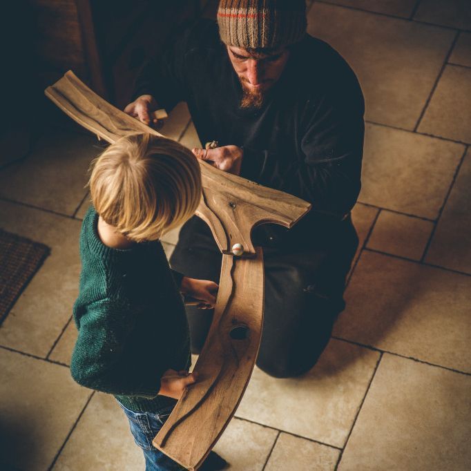 Parcours coopératif / boules bois