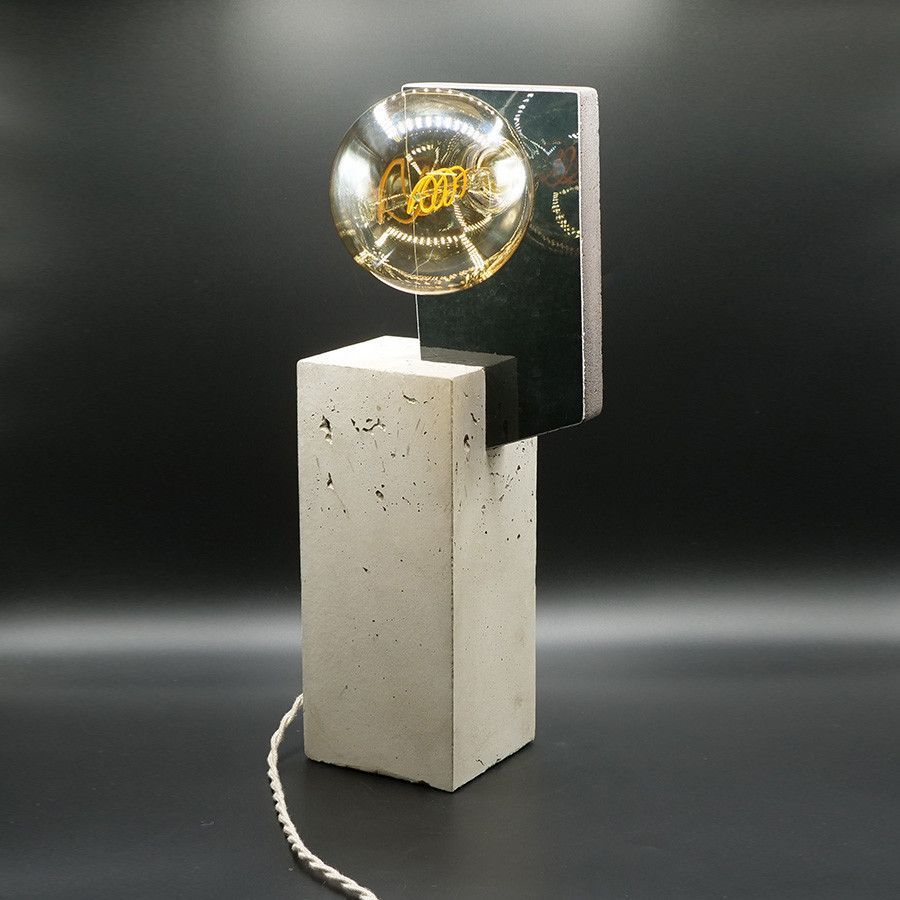 Lampe en pierre de lave émaillée - DRE0028