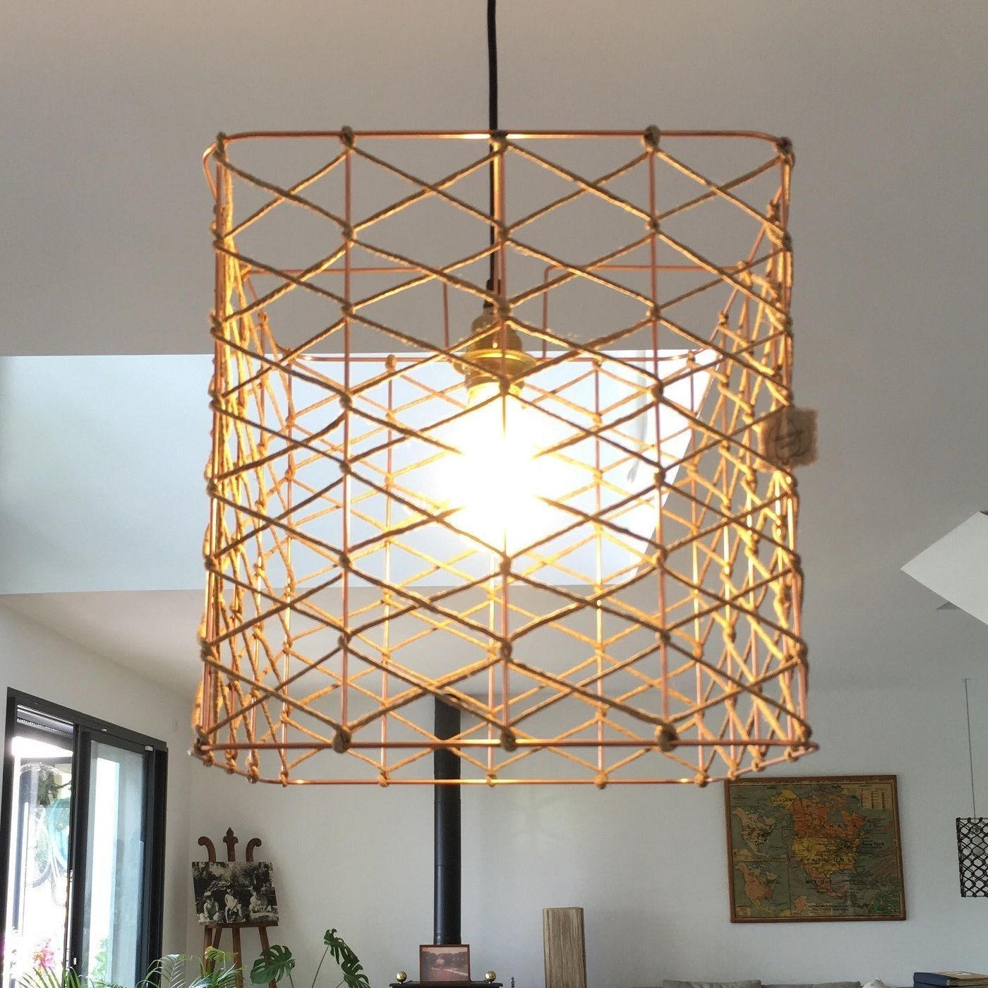 Suspension carrée Résille