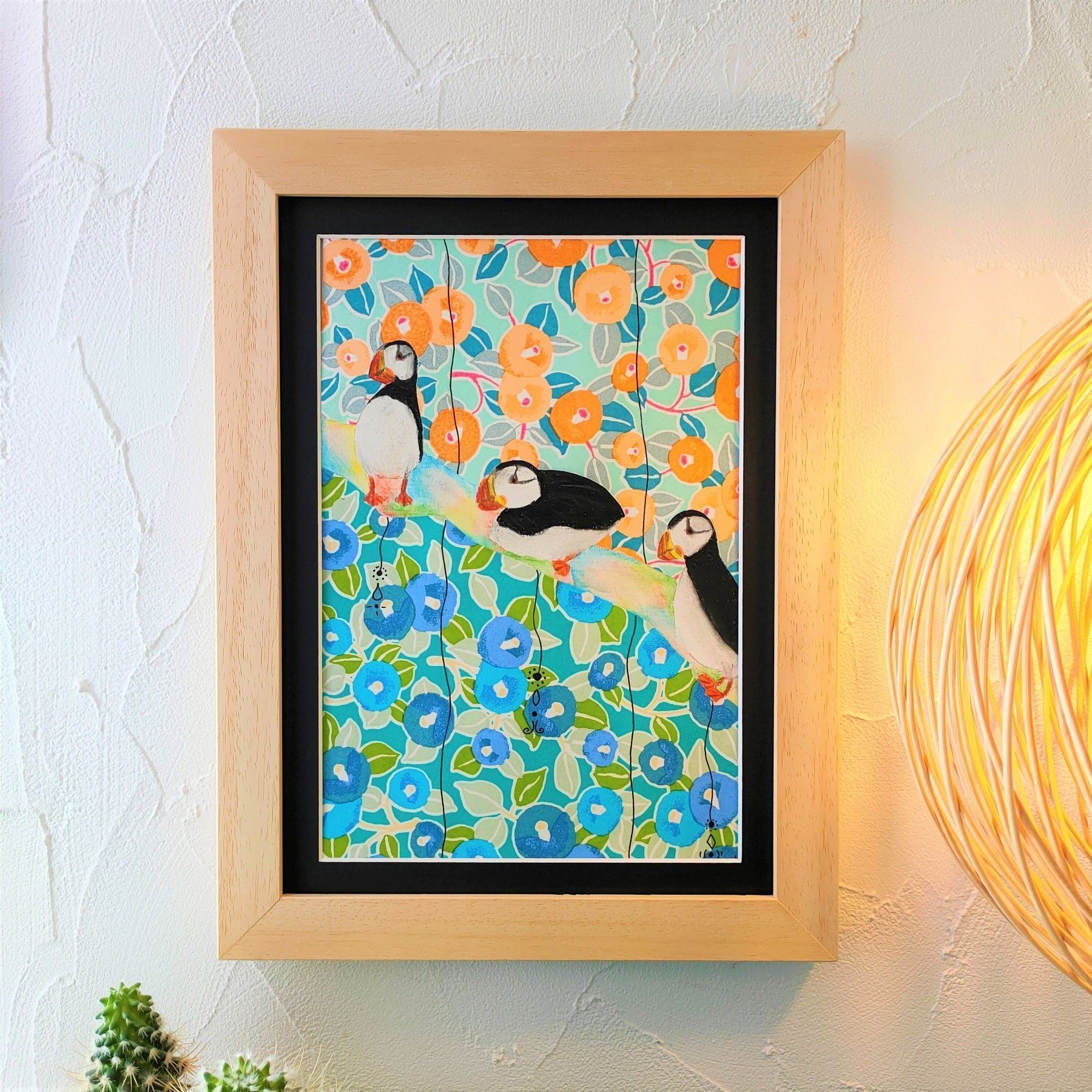 Inséparables - dessin encadré