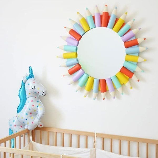 Miroir rond chambre d'enfant ou de bébé