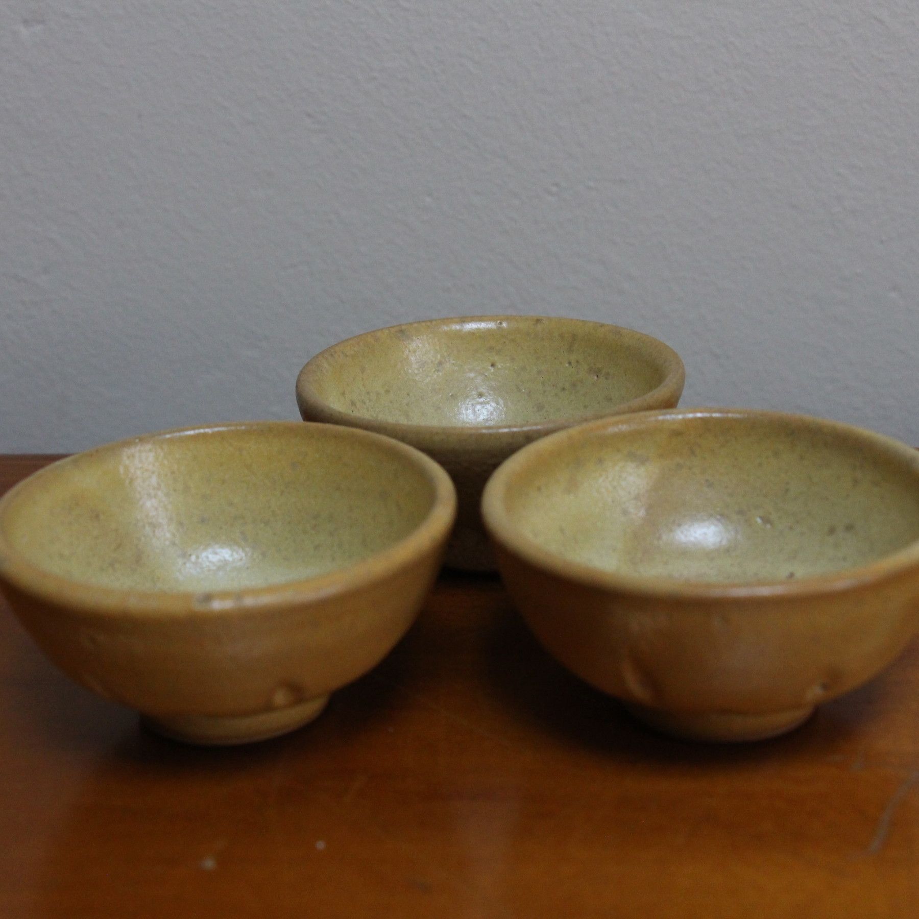 Lot de trois sauciers collection crème