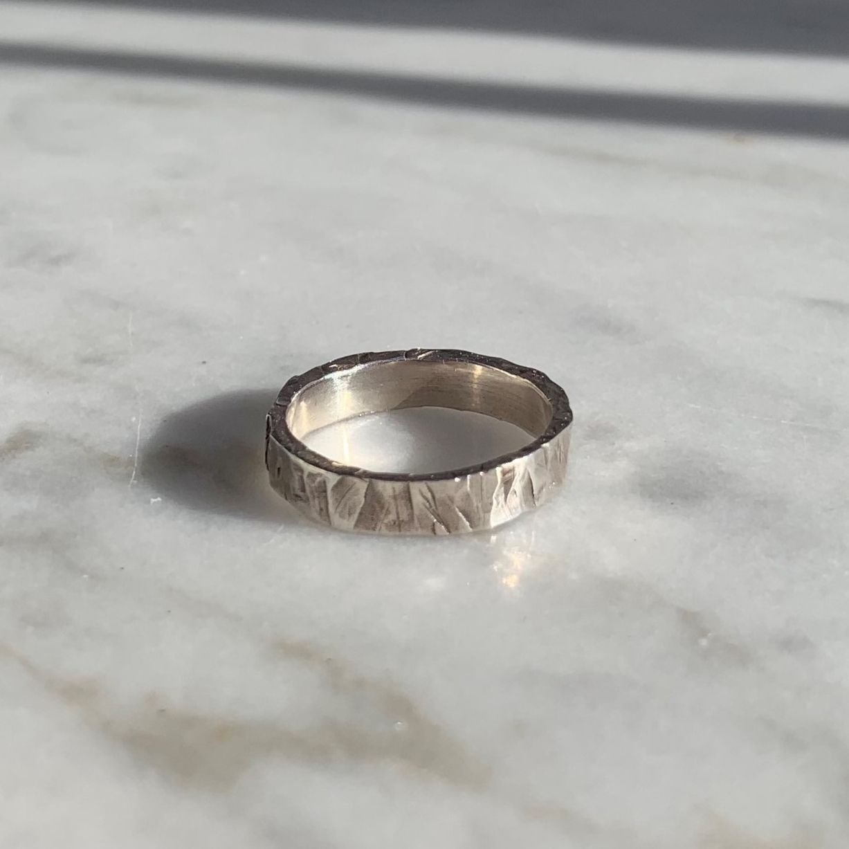 Bague homme Rough, argent