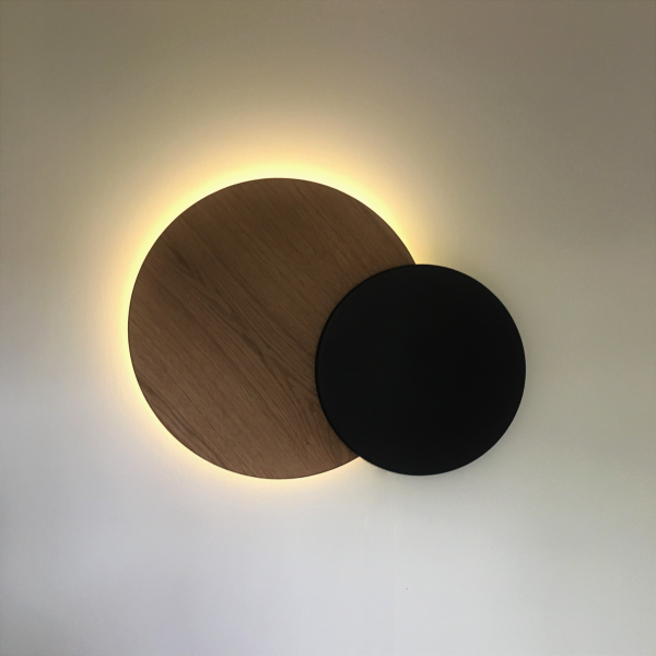 Grande éclipse lumineuse en bois - M - L'Atelier des Créateurs
