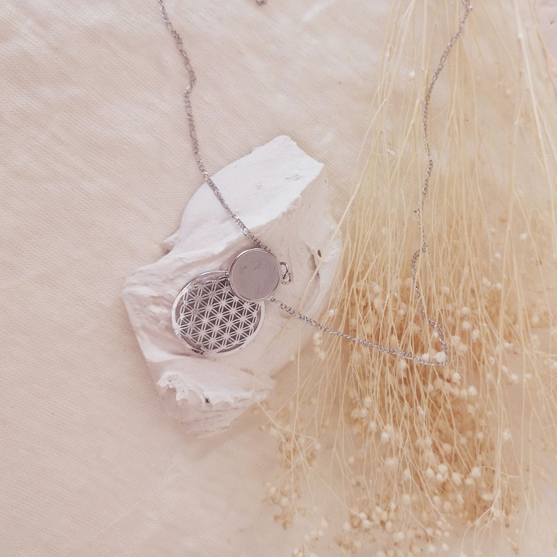 Collier Olfactif Blóm Argent