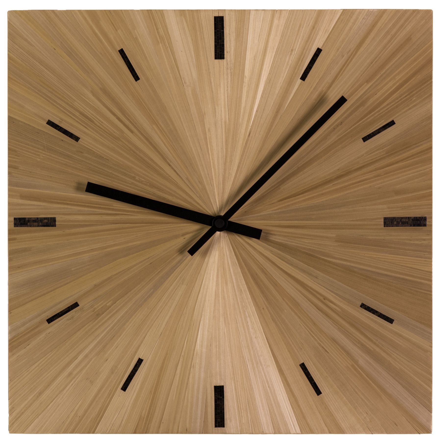 Horloge en marqueterie de paille