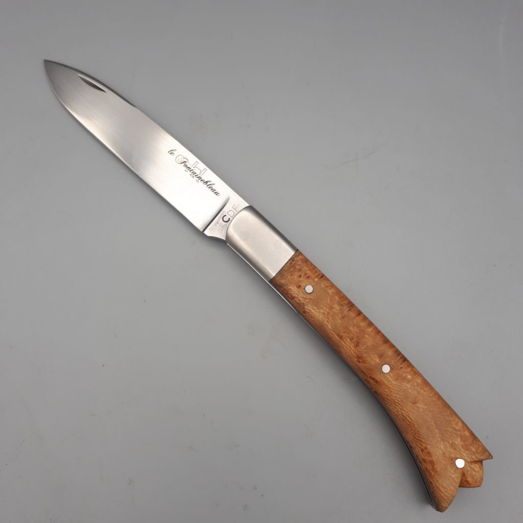 Couteau Fontainebleau mitres & loupe de platane