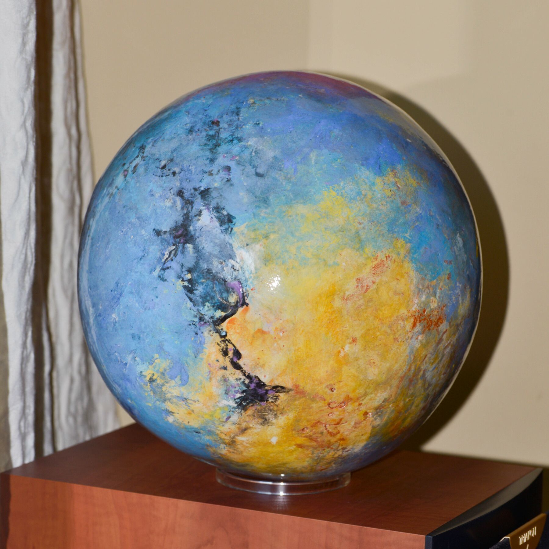 Globe terrestre bleu dia 30 cm