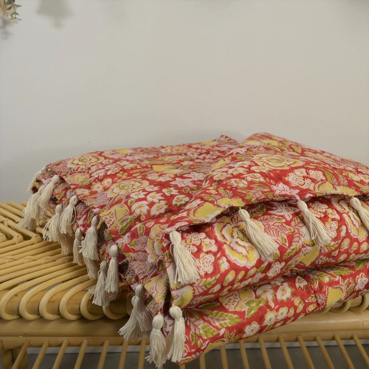 Jeté de lit en coton indien