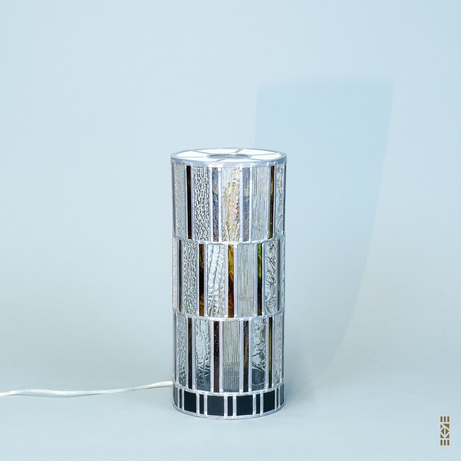 Lampe Art Déco vitrail Kiki de M.