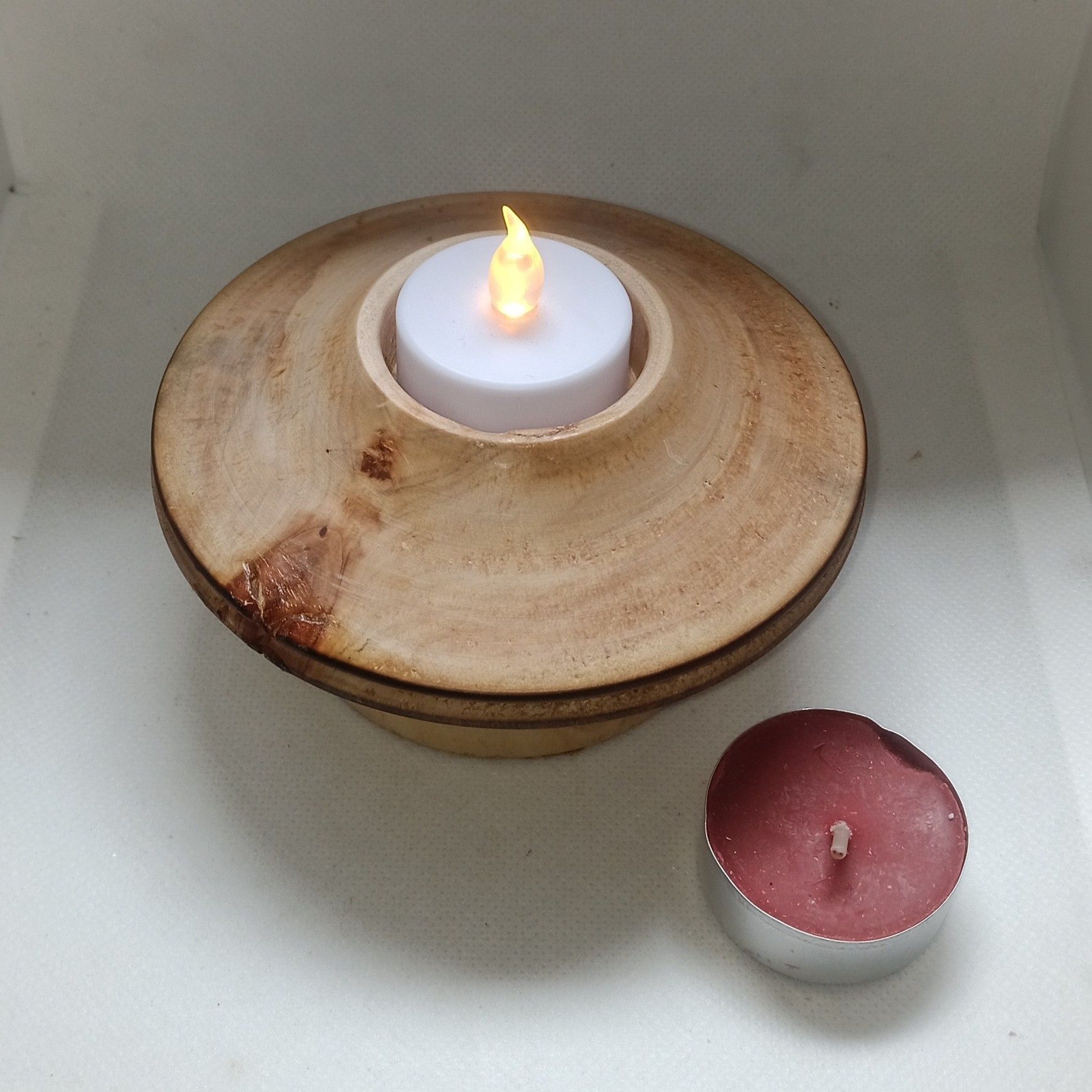 Bougeoir Rustico/Moderne 60x115 en bois tourné