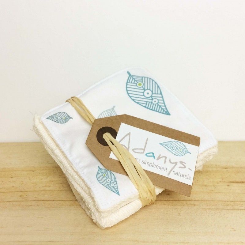 Lingettes lavables et réutilisables en Coton Bio