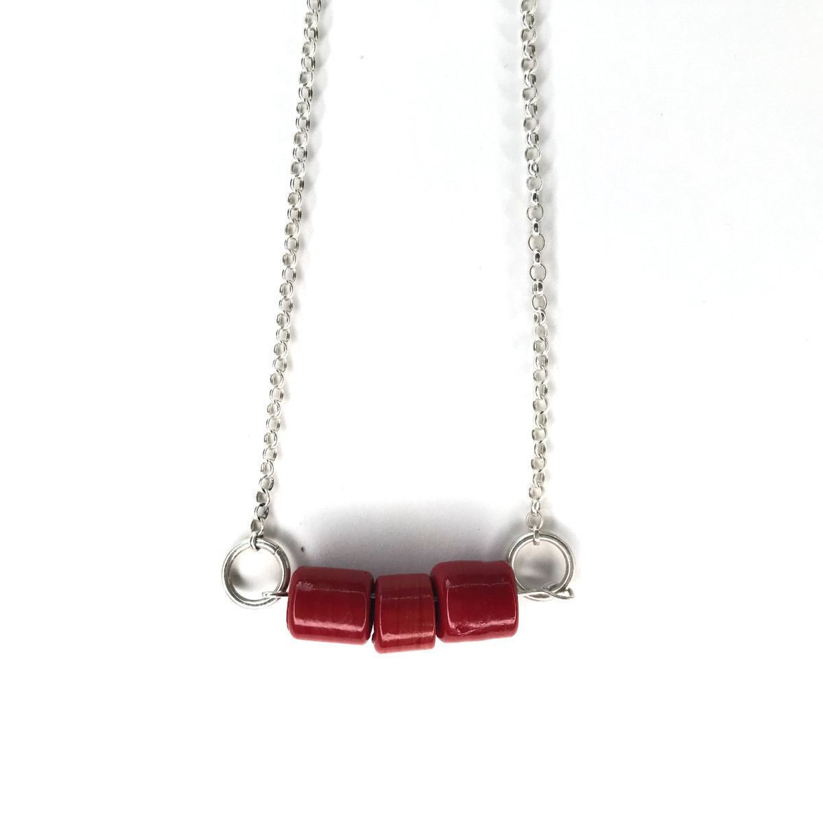 Collier perles rouges - Ayoni