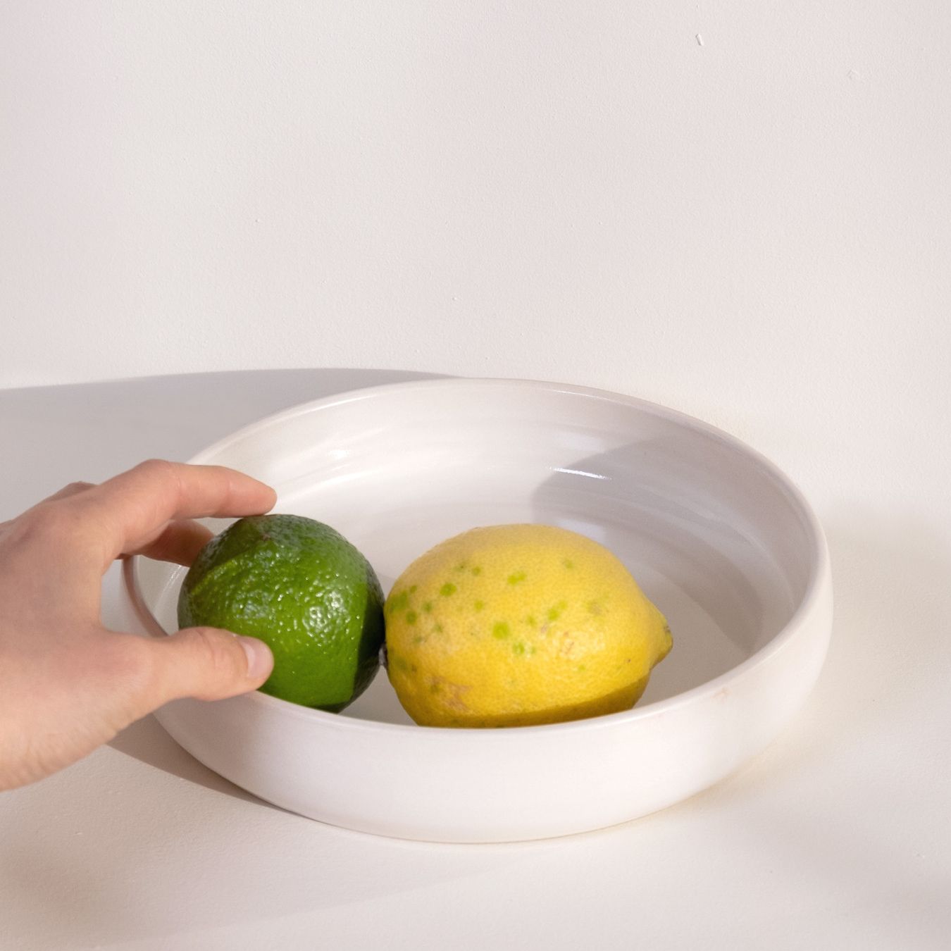 Duo d'assiettes Léa blanches