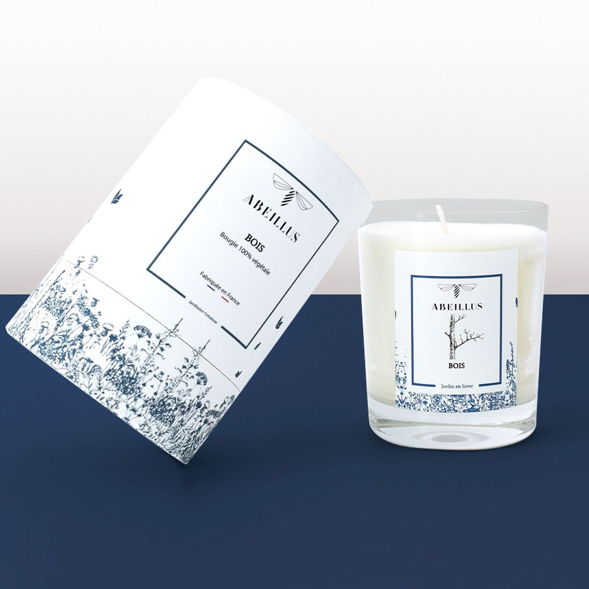 Bougie Bois - Collection Jardin en Hiver