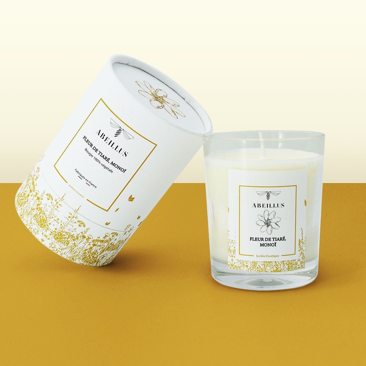 Bougie Fleur de Tiaré & Monoï - Collection Jardin du Monde