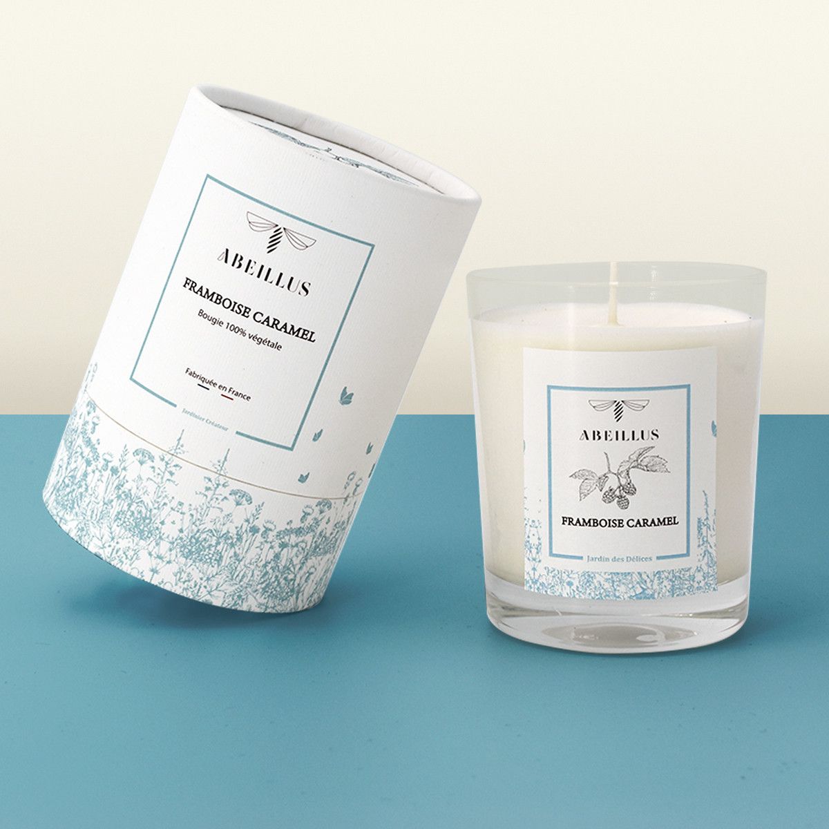 Bougie Framboise Caramel - Collection Jardin Rêvé