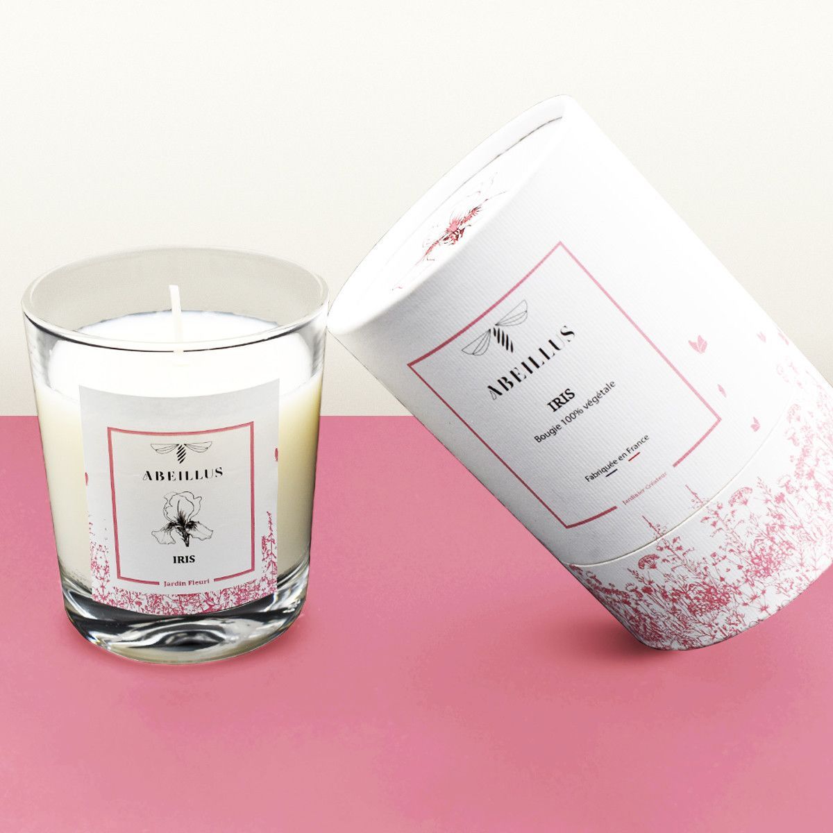 Bougie Iris - Collection Jardin Fleuri