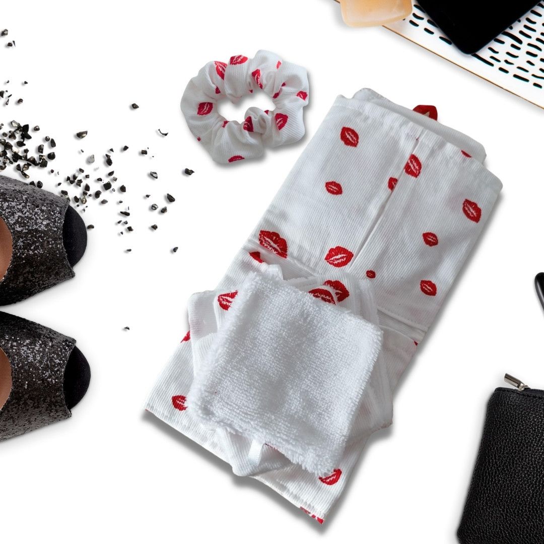 Lot Valentina - Chouchou et lingettes assorties