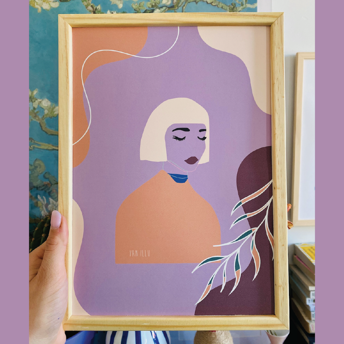 Illustration A4 Lila