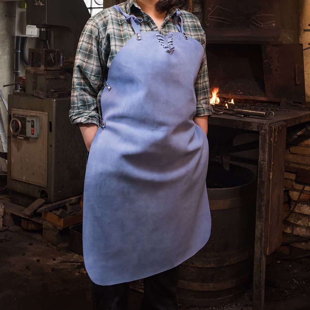 Tablier femme en cuir