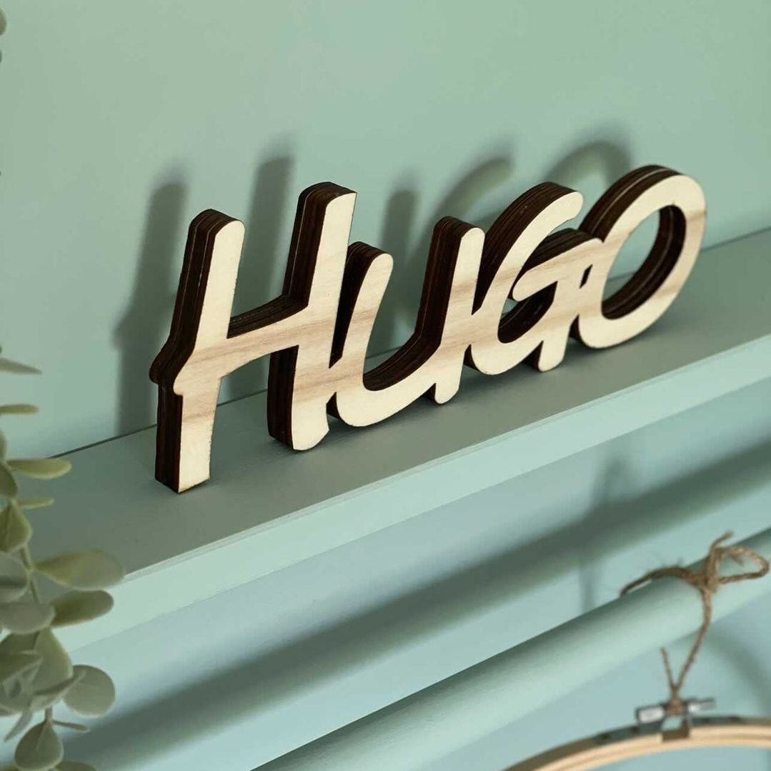 Le prénom à poser en bois
