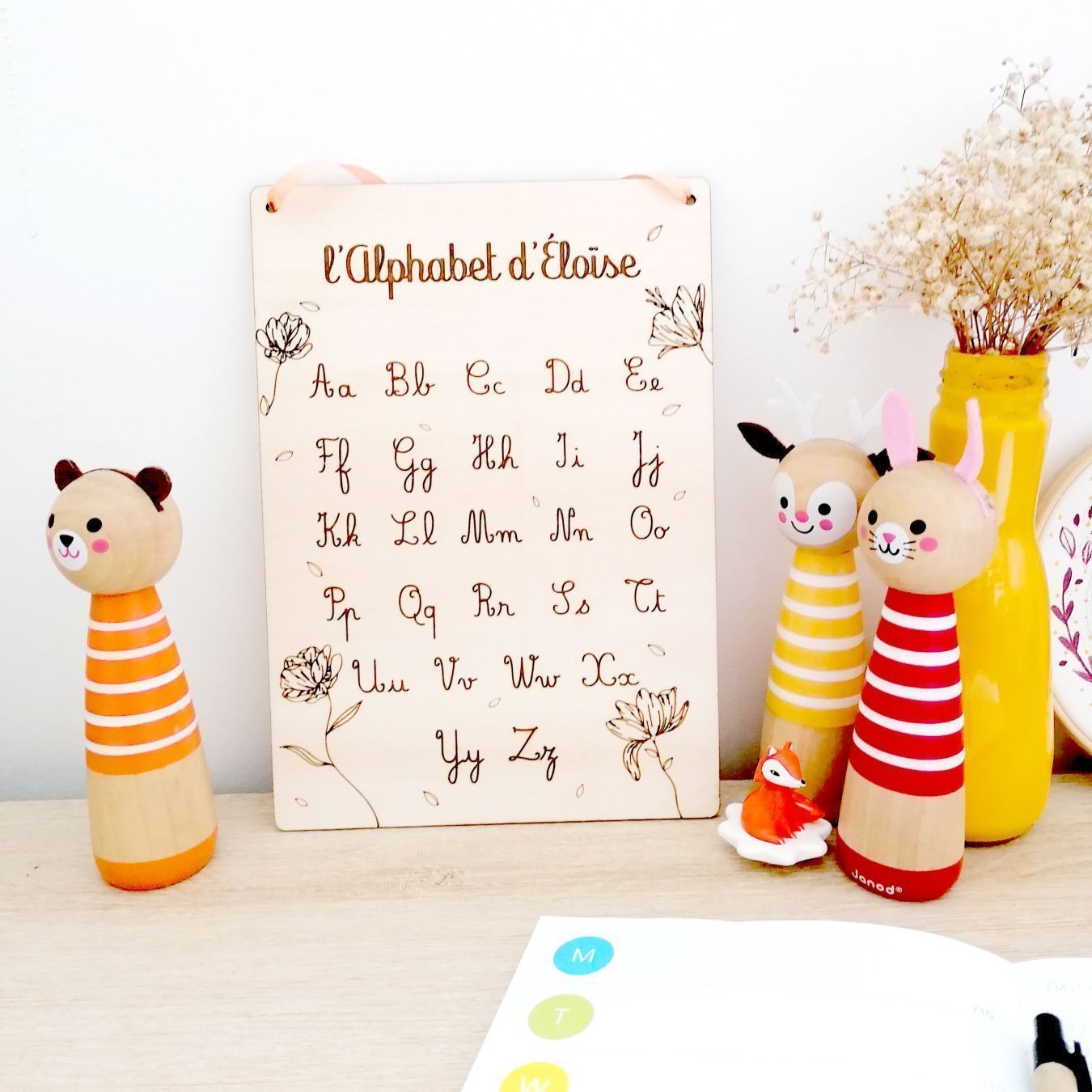 Alphabet cursive - avec prénom