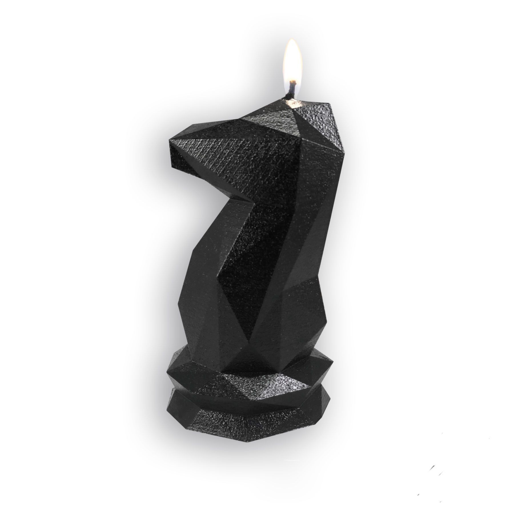 Bougie Cavalier échec noir