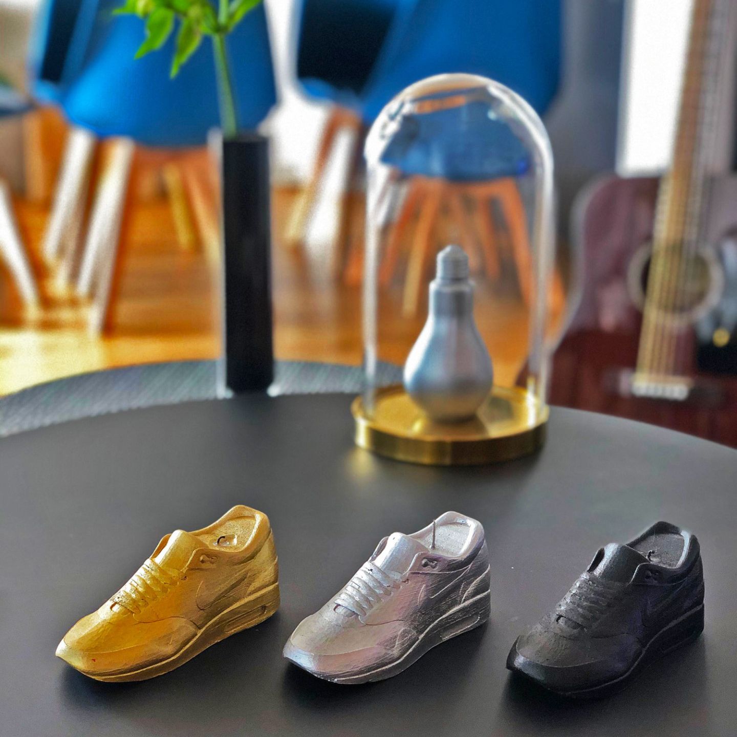 Bougie Basket Sneaker dorée parfumée