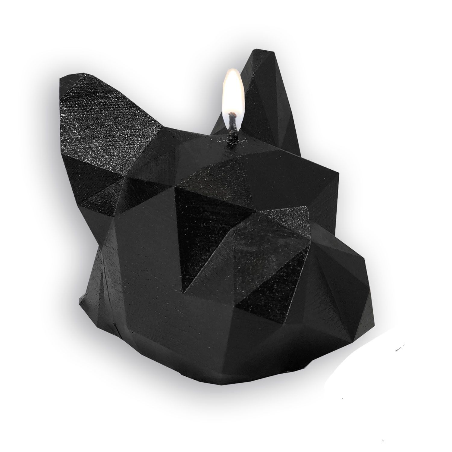 Bougie Tête de Bulldog noire parfumée