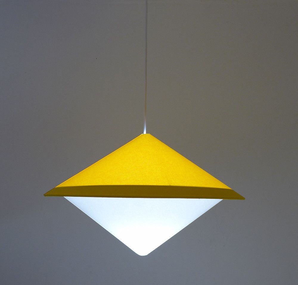 suspension Soucoupe jaune