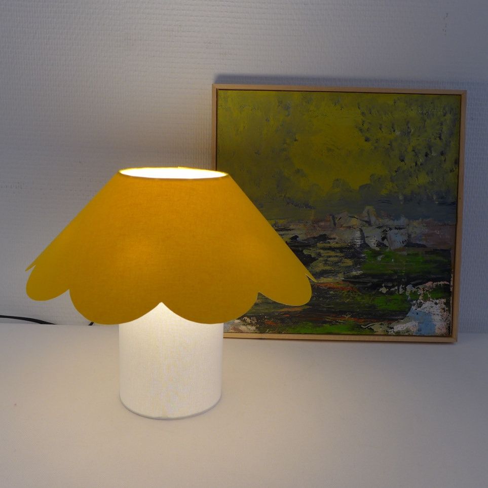 lampe Flower Power jaune