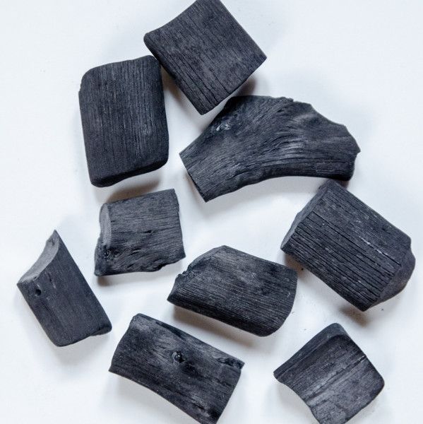 Morceaux de charbon actif en vrac ~ 100g, Binchotan