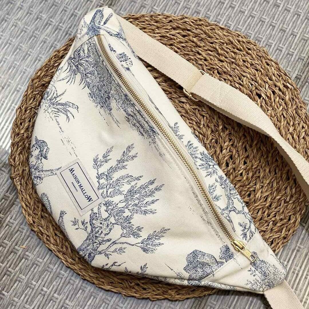 Sac banane toile new arrivals