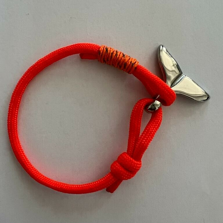 Bracelet queue de baleine orange - Port-Vendres - L'Atelier des Créateurs