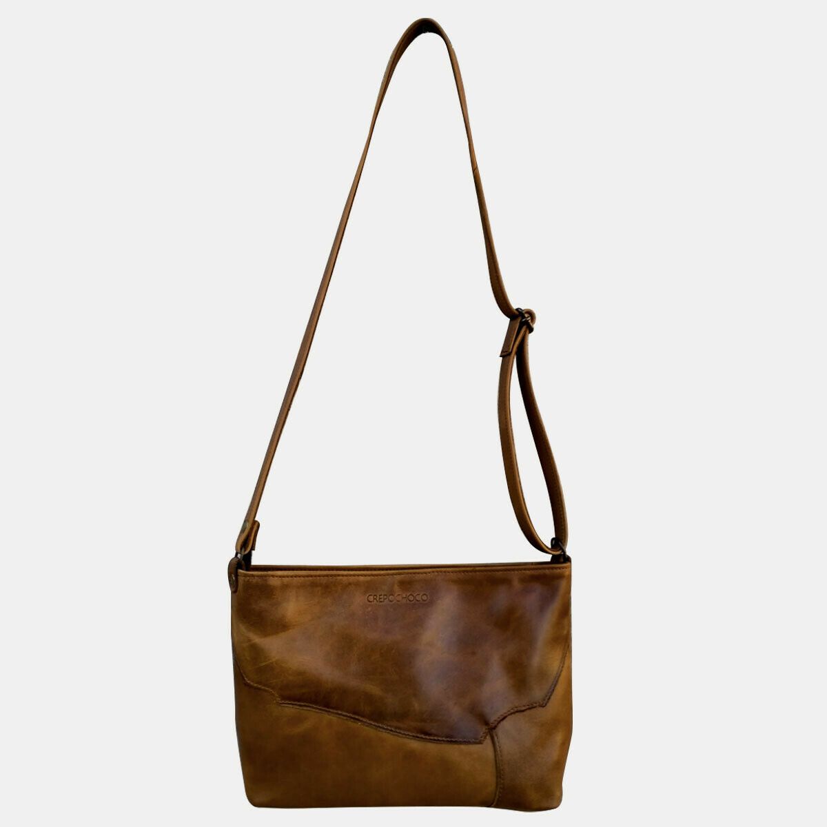 Grand sac à main femme cuir vieilli naturel Elsa/Collection Esprit Cuir