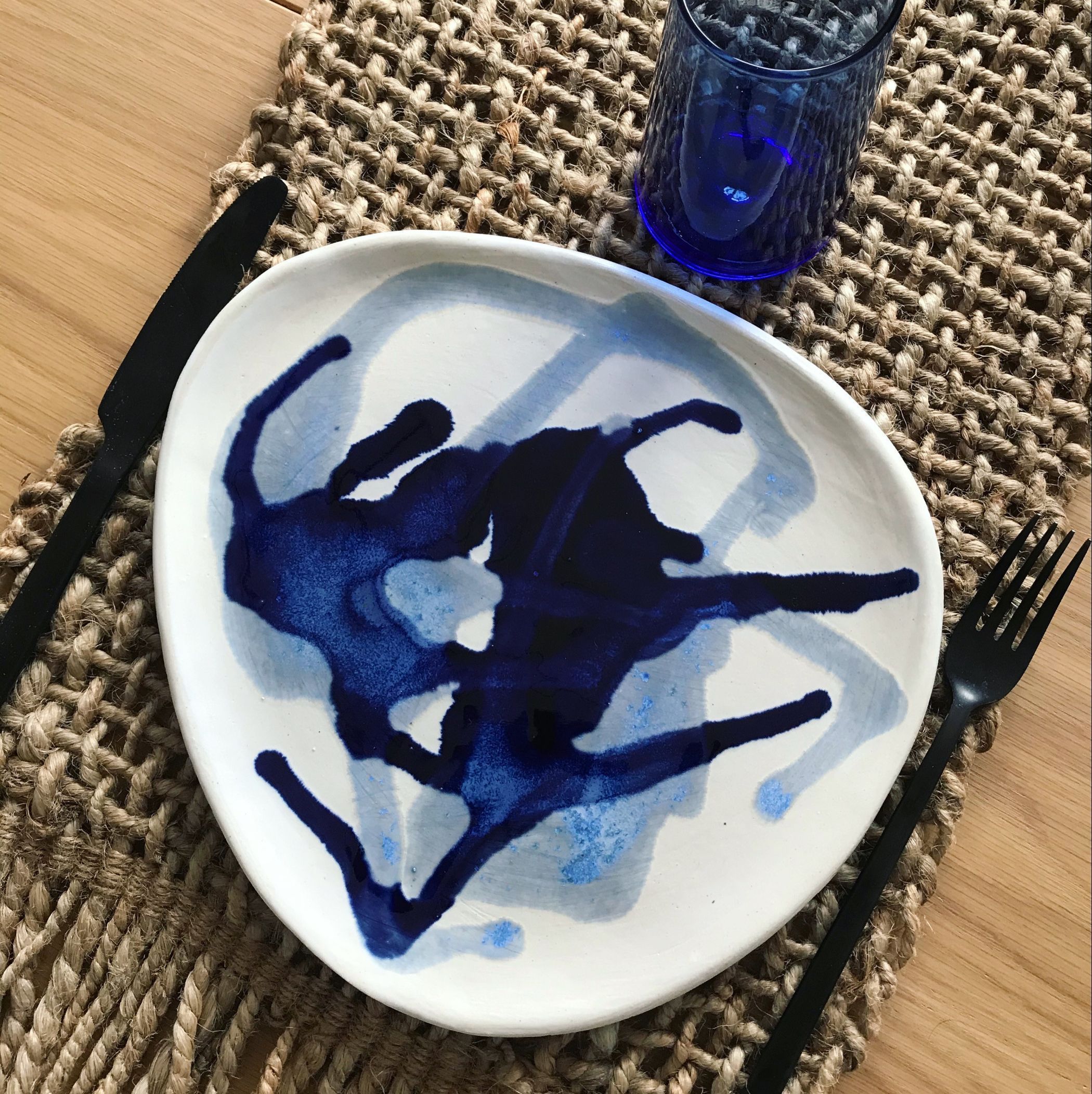 Assiettes blue