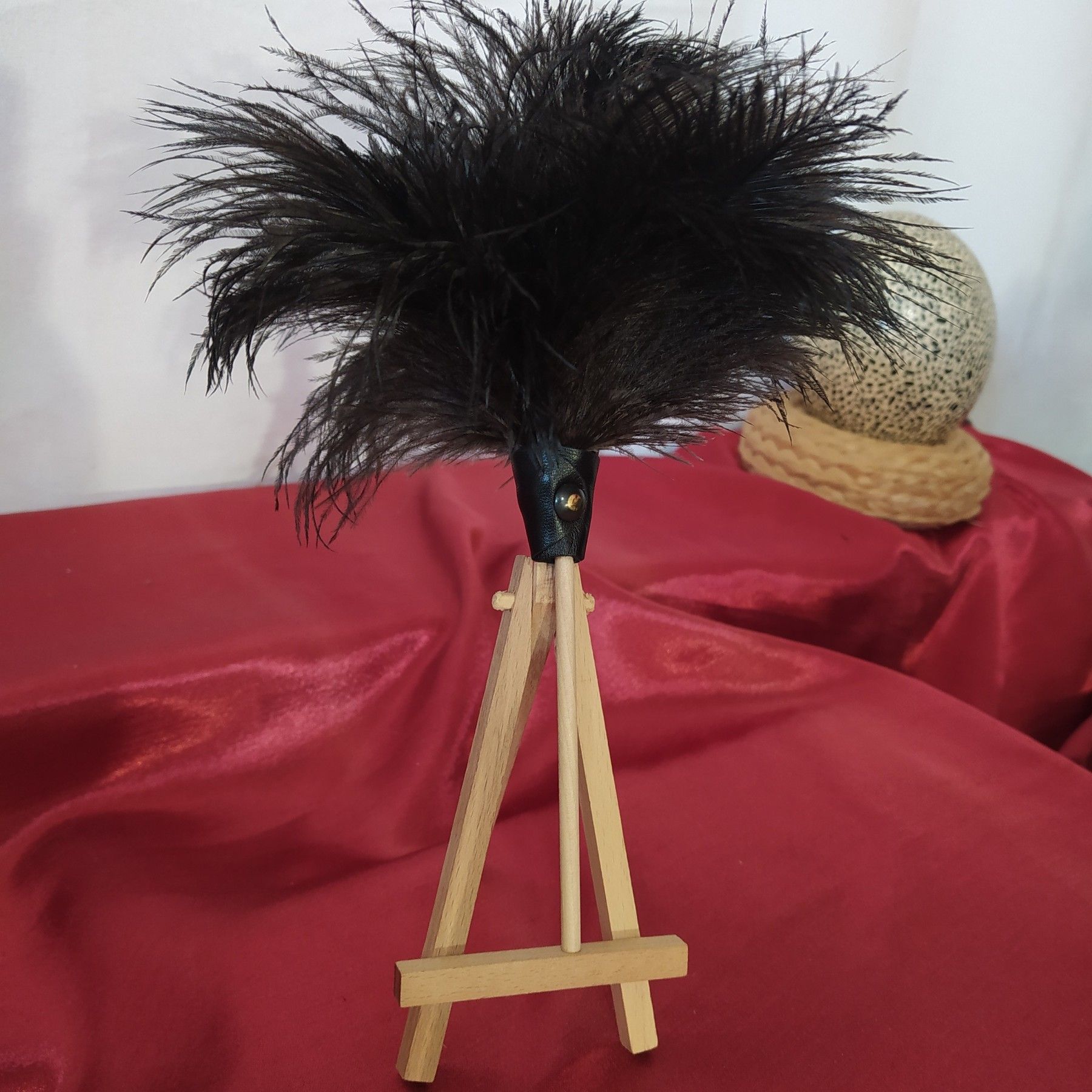 Plumeau en plumes d'autruche, collection Topaze