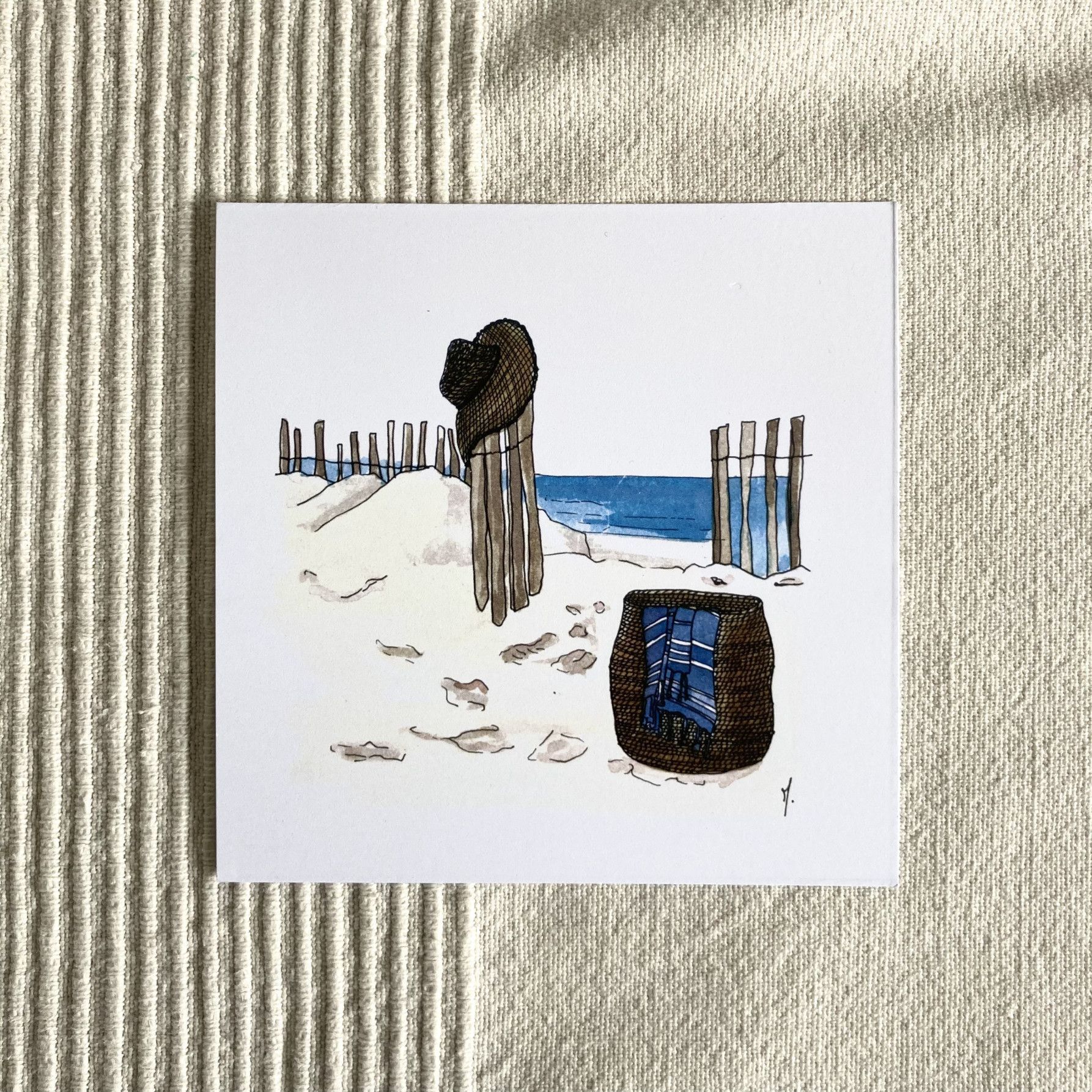 Lot de cinq cartes postales - Bord de mer 2